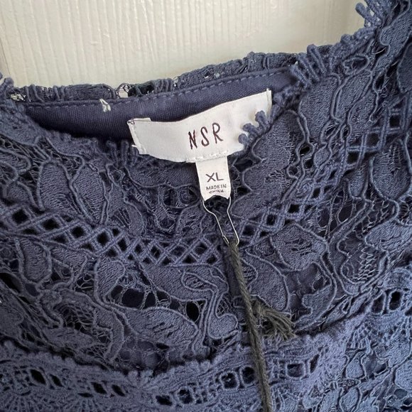 NSR Crochet Lace Midi Dress - Picture 3 of 3